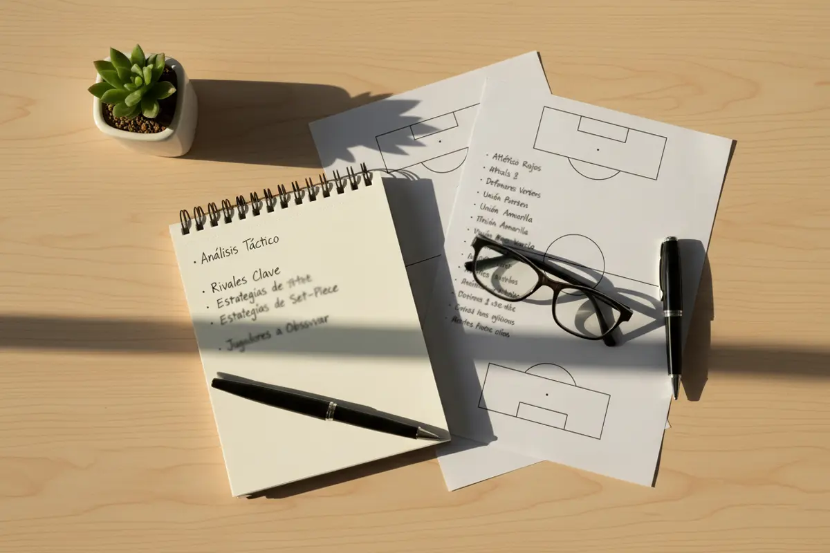 Tavolo con documenti e appunti su strategie di scommesse sportive